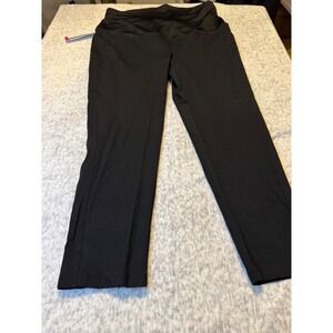ingrid &‎ isabel Womens Black Crossover dress pants size XXL maternity NWT